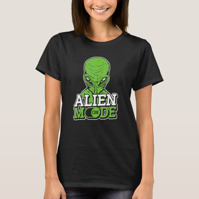T-shirt Mode Alien Sur Les Navires Extraterrestres Et Ufo  (Devant)