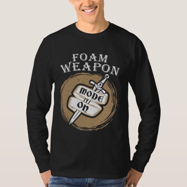 T-shirt Mode Arme en mousse activé JdR Jeu de rôle en live (Devant)