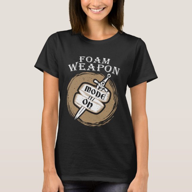 T-shirt Mode Arme en mousse activé JdR Jeu de rôle en live (Devant)