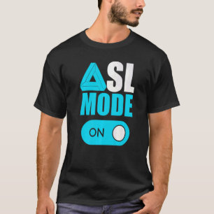 T-shirt Mode Asl Sur American Sign Language Asl Pour Enfan