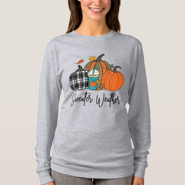 T-shirt Mode automne confortable (Devant)