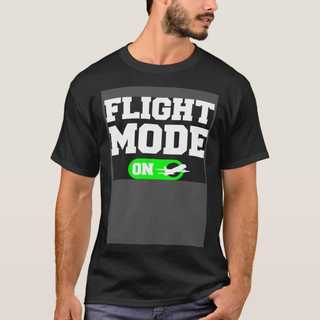 T-shirt Mode Avion Activé Aviation Aviateur Pilote (Devant)