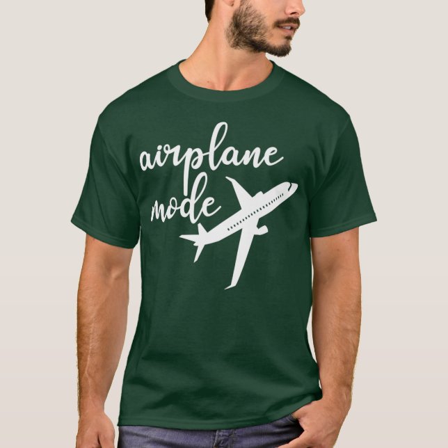 T-shirt Mode Avion De L'Accompagnateur De Vol Sur Un Vol D (Devant)