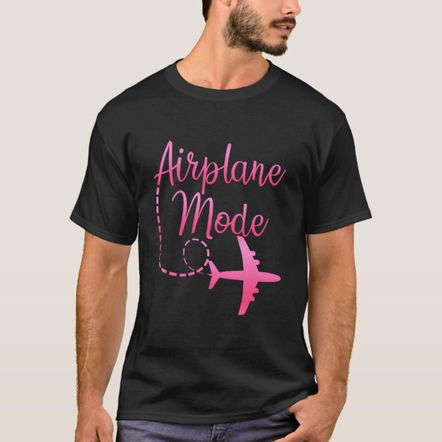 T-shirt Mode Avion Voyage Vacances Pour (Devant)