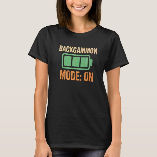 T-shirt Mode Backgammon sur batterie (Devant)