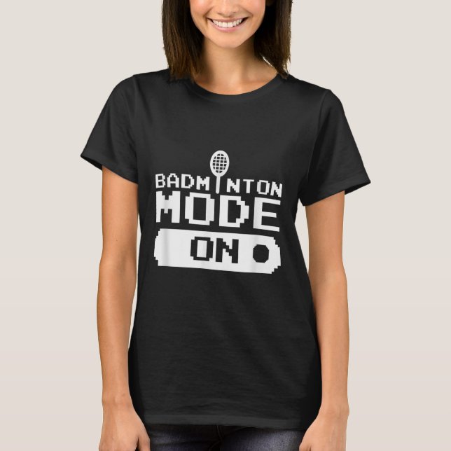 T-shirt Mode Badminton Activé Équipe Joueur de Shuttle Coa (Devant)