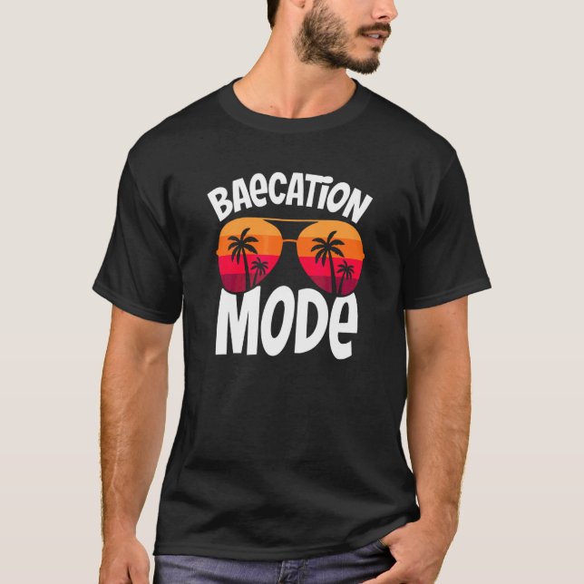 T-shirt Mode Baecation Vacances en couple 2 (Devant)