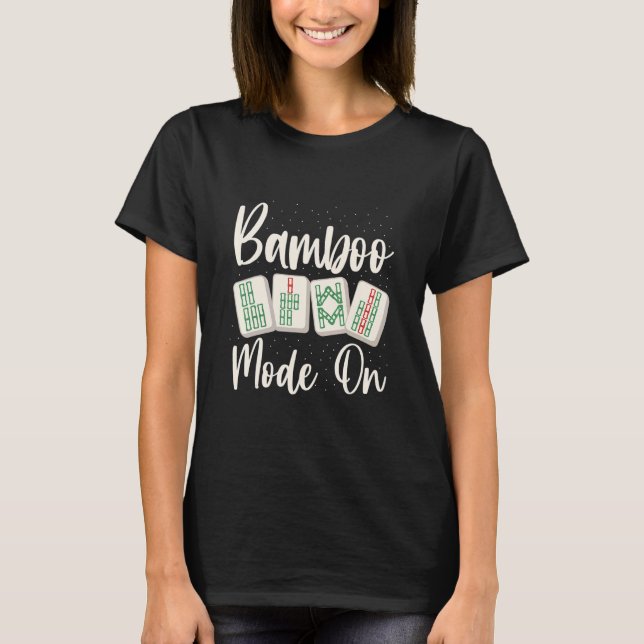 T-shirt Mode Bambou Activé Pour Un Mahjong Nerd (Devant)