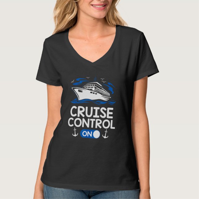 T-shirt Mode Bateau De Croisière Sur La Famille De Vacance (Devant)