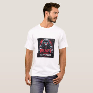 T-shirt Mode Bête activé Hardcore Gym Motivation
