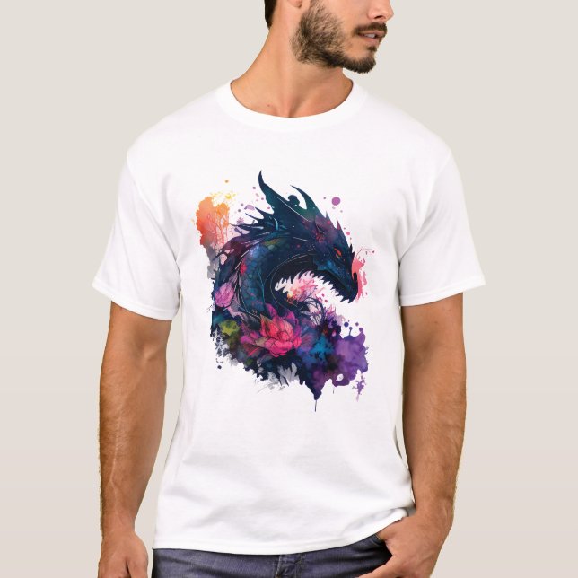 T-shirt Mode bête de dragon mignon (Devant)