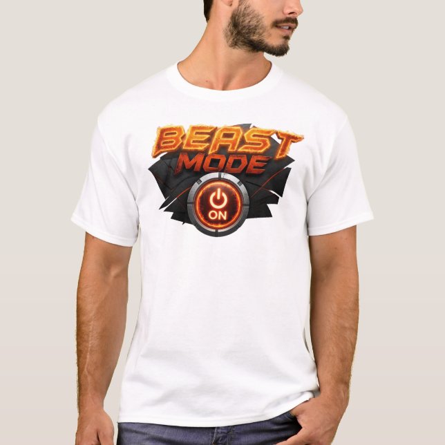 T-shirt Mode BÊTE Orange Rétro Design Original (Devant)