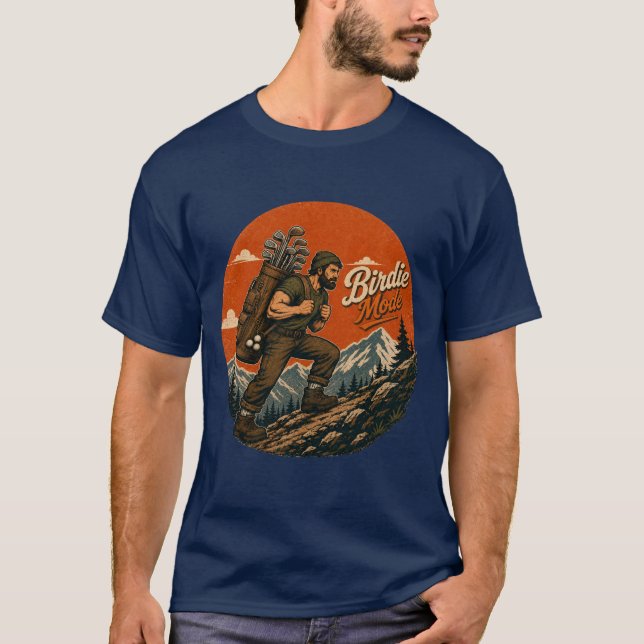 T-shirt Mode Birdie Aventure de Golf Vintage (Devant)