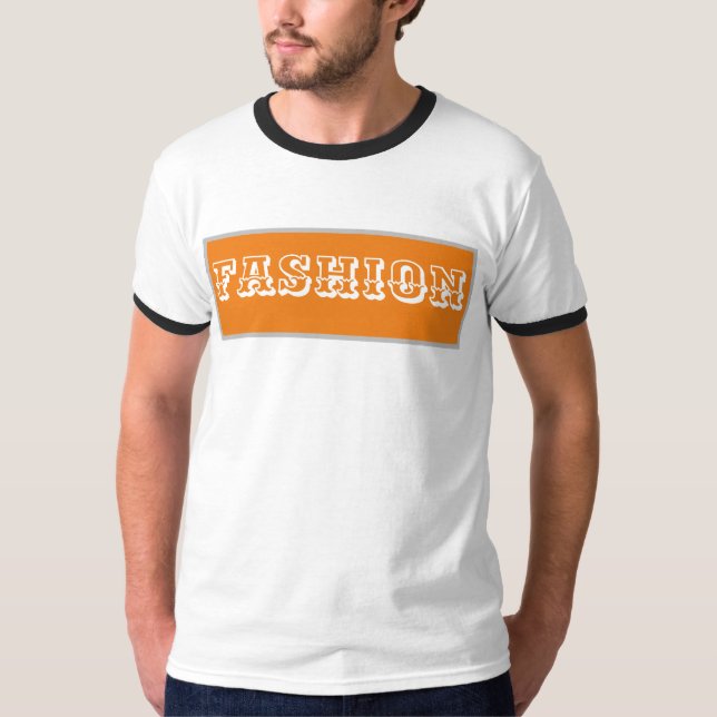 T-shirt Mode blanc et jaune (Devant)