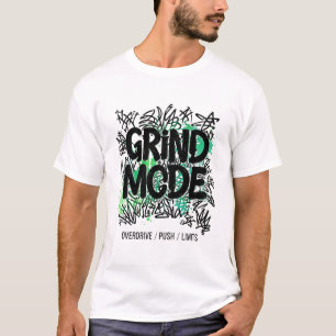 T-shirt Mode Broyeuse Éclaboussure Verte Graffiti Hustle