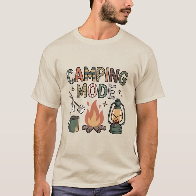 T-shirt Mode camping  (Devant)