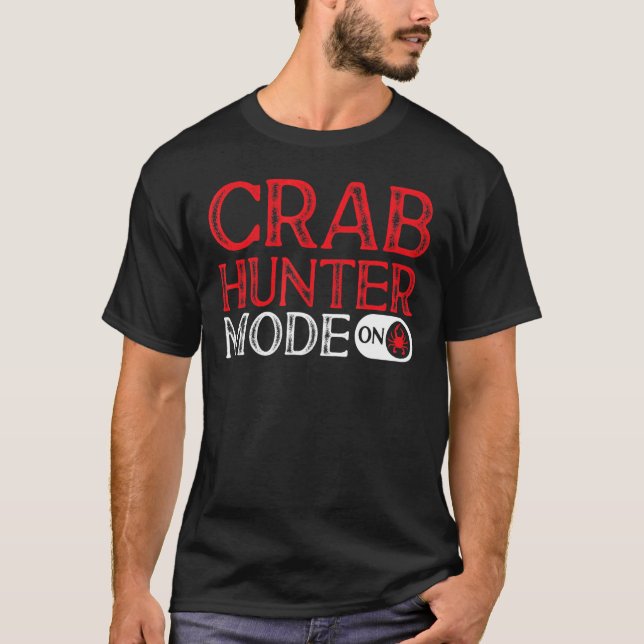 T-shirt Mode Chasse De Crabes Sur Le Crabe (Devant)