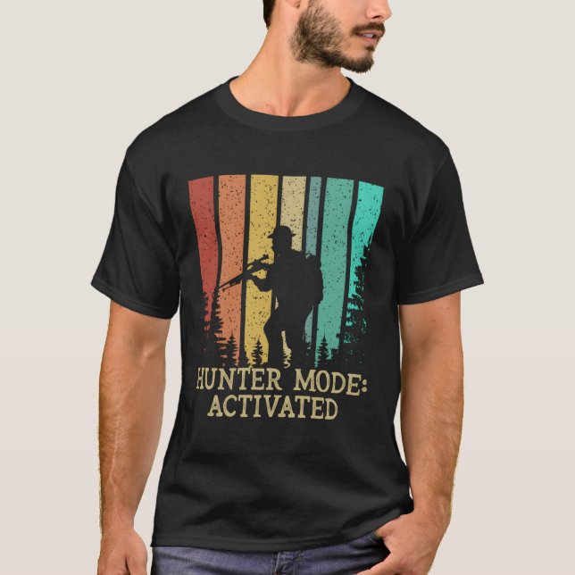 T-shirt Mode chasseur Chasse Activé Chasse Vacances Animau (Devant)
