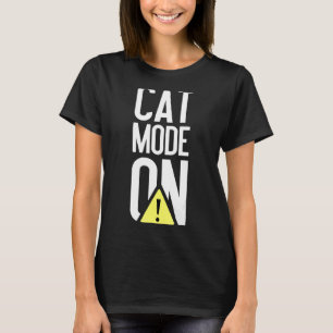 T-shirt Mode Chat Drôle En Mode Danger Femmes Adulte Humou
