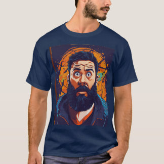 T-shirt # mode : chemise pour hommes avec imprimé unique.