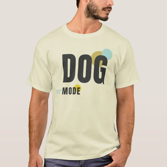 T-shirt MODE CHIEN | Graphisme Moderne pour Amoureux de Ch (Devant)