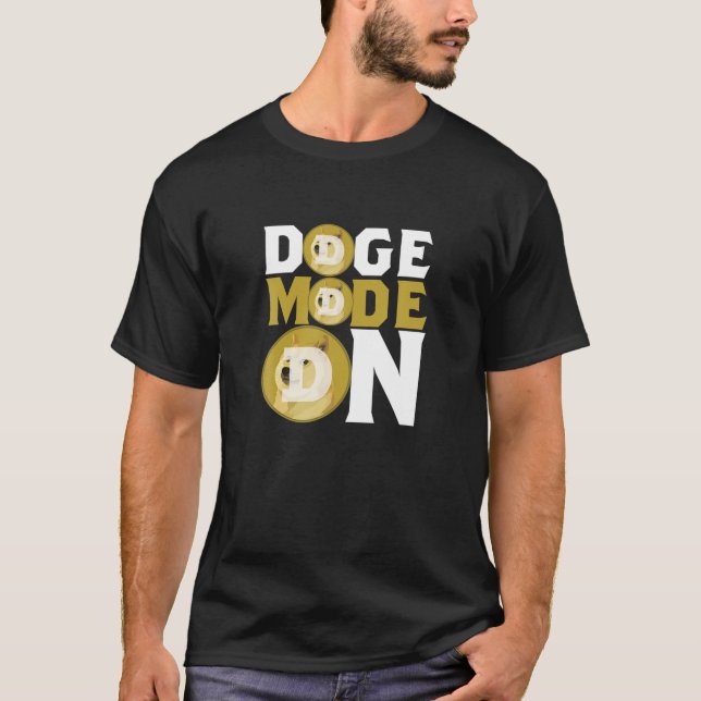 T-shirt Mode chien sur Dogecoin CryptoCurrency (Devant)