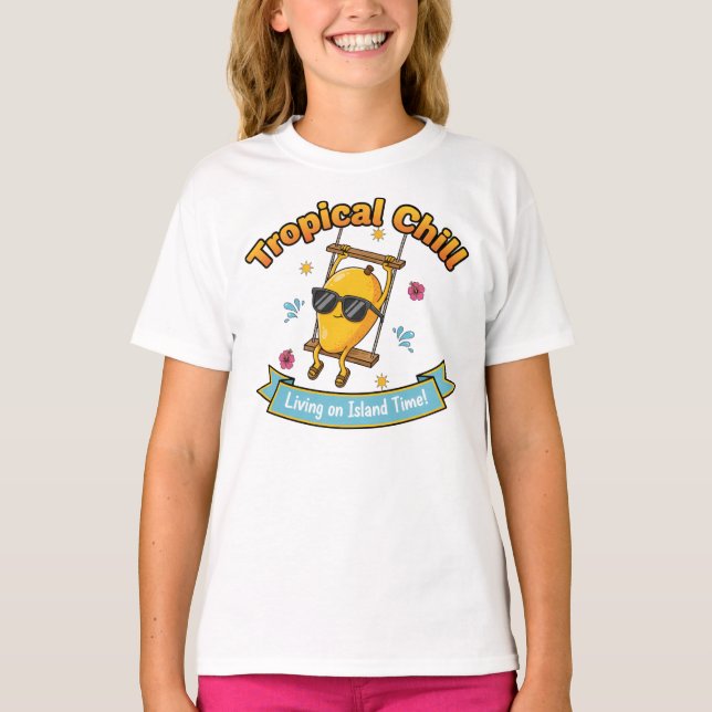 T-shirt Mode Chill Activé – Tee Hamac Tropical (Devant)