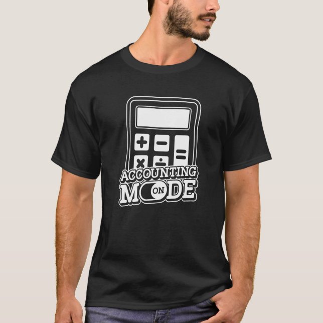 T-shirt Mode comptable activé  Comptable Expert-comptable  (Devant)