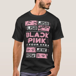 T-shirt Mode coréenne K pop Black Pink Corée K pop coréenn