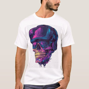 T-shirt Mode Crâne de Joueur