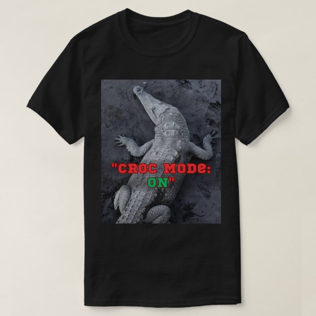 T-shirt Mode Croc : ON - Gras & Wild Design (Design devant)