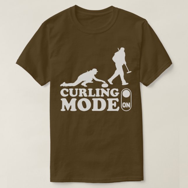 T-shirt Mode Curling Sur Curler Curling Stone Curling Jeu (Design devant)