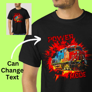 T-shirt Mode d'alimentation du train de locomotives diesel