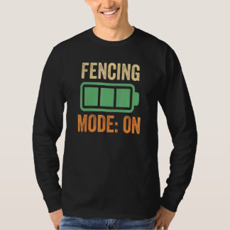 T-shirt Mode de clôture sur conception de batterie