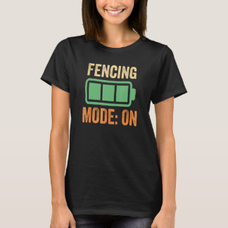 T-shirt Mode de clôture sur conception de batterie
