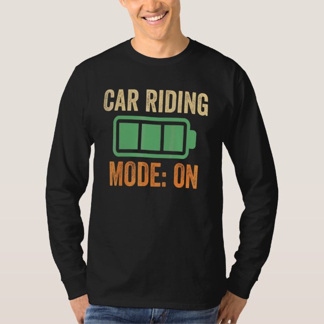 T-shirt Mode de conduite automobile sur conception de batt (Devant)