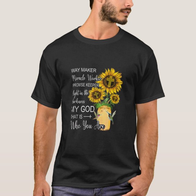 T-shirt Mode de fabrication Promesse Waymaker Keeper Mirac (Devant)