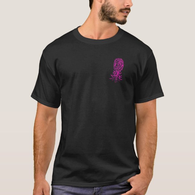 T-shirt Mode de fête à l'envers de l'ananas Swinger Vanill (Devant)