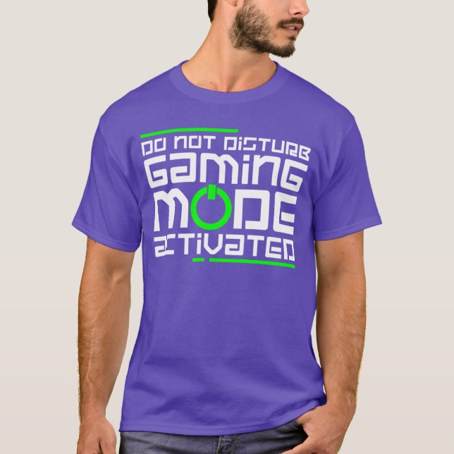 T-shirt Mode de jeu activé Joueur Vidéo Game ami (Devant)