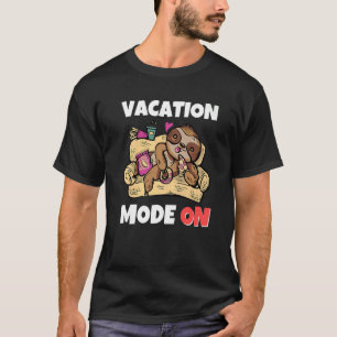 T-shirt Mode De Vacances De Parcours Activé Pour Les Vacan