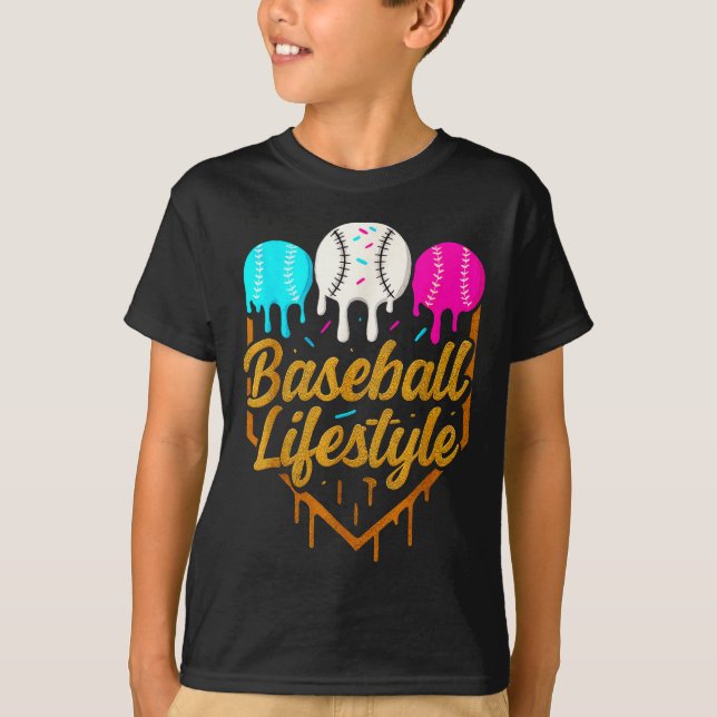 T-shirt Mode de vie baseball, glace Baseball Drip  (Devant)