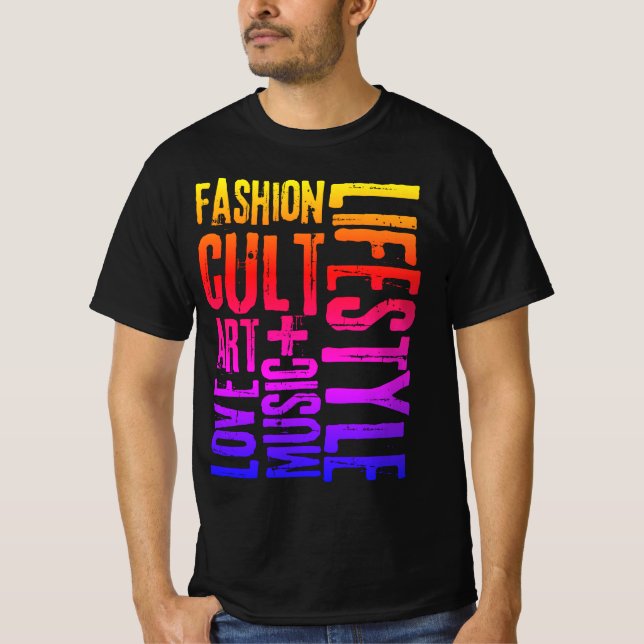 T-shirt MODE DE VIE CULT - coloré (Devant)