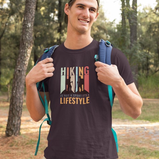 T-shirt Mode de vie randonnée vintage (hiking lifestyle)