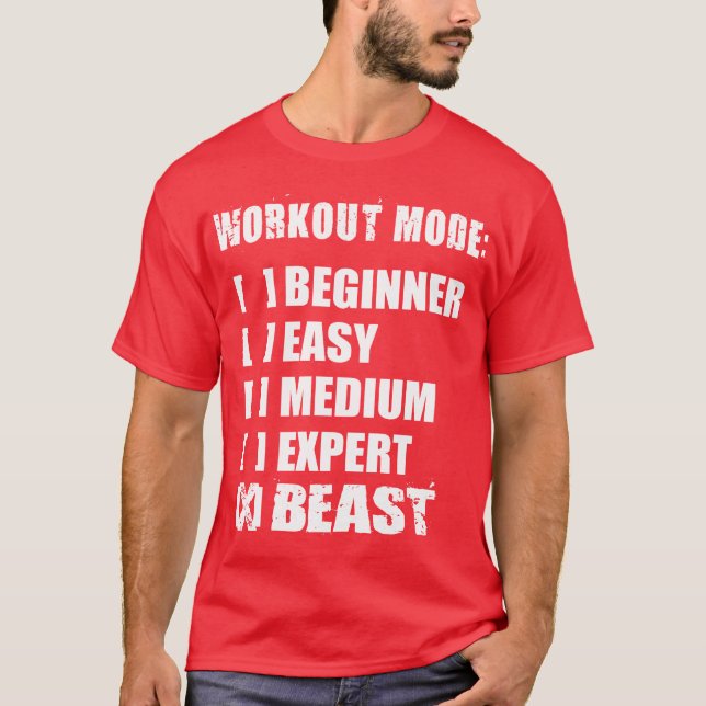 T-shirt Mode d'entraînement - BEAST (Devant)
