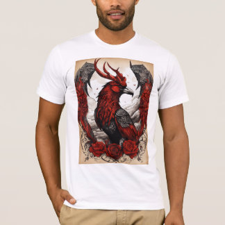 T-shirt mode desion eagal pritnt t shurt humain t-short