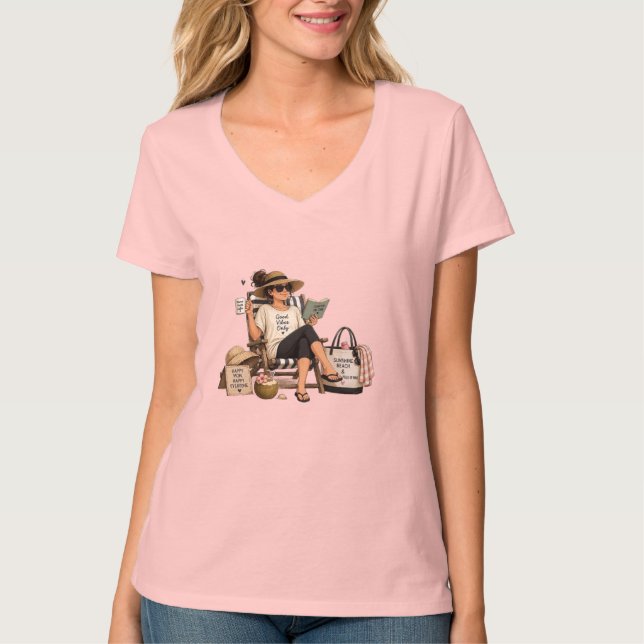 T-shirt mode d'été pour maman hors service (Devant)