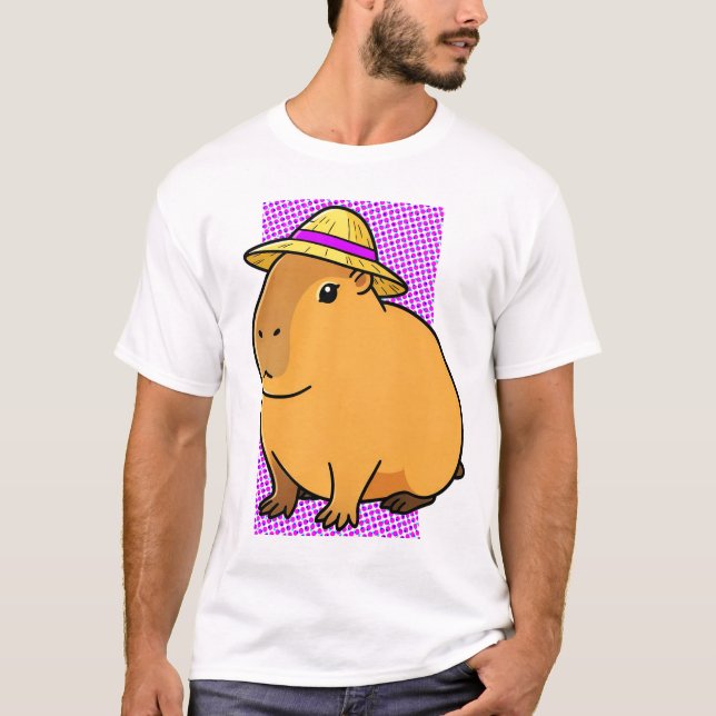 T-shirt Mode Détente Capybara (Devant)