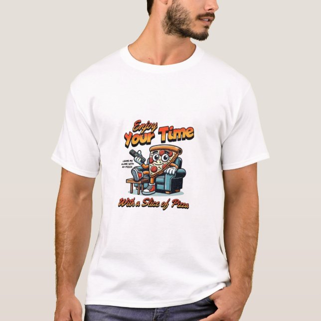T-shirt Mode détente Pizza Time (Devant)