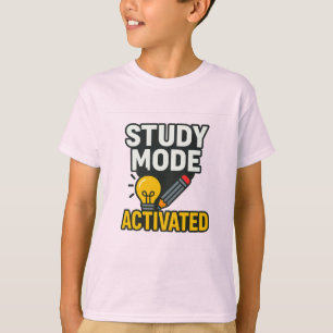 T-shirt Mode d'étude activé ・ Étudiant et enseignant