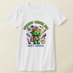T-shirt Mode d'étude activé pour l'élève gamer génie silen